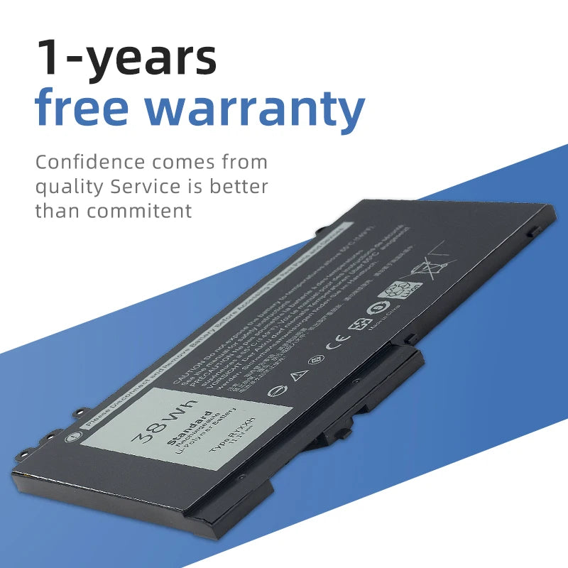 SUOZHAN RYXXH Dell Latitude Battery 11.1V 38Wh E5250 E5450 E5550
