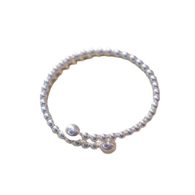 Adjustable Faux Pearl Bracelet – French Minimalist Style
