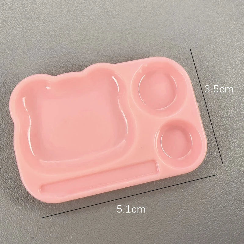 Cartoon Nail Art Color Mixing Palette with Brush Holder