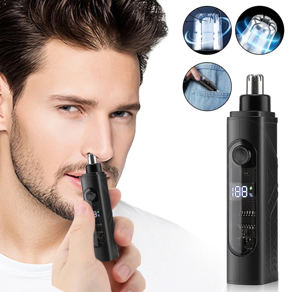 AFDEAL Electric Nose & Ear Trimmer 360° Blade Type-C