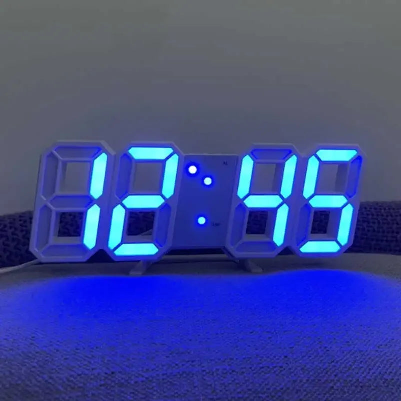 3D Luminous LED Digital Alarm Clock – Voice-Activated Glow