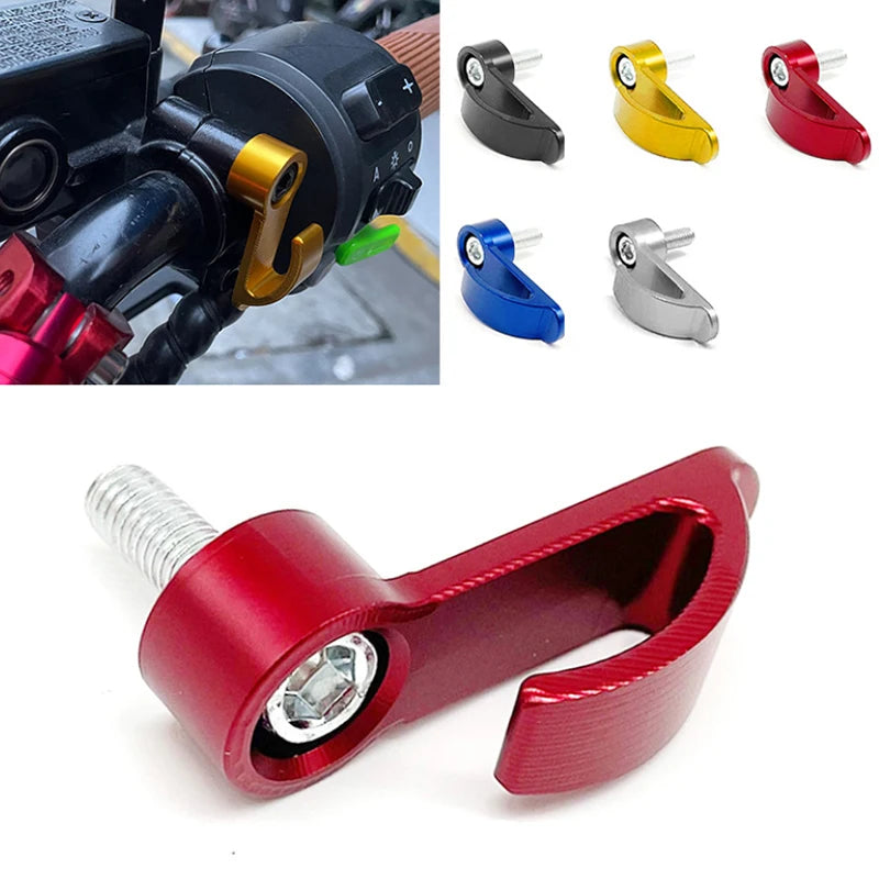 Universal Aluminium Alloy Motorcycle Helmet Hook | Single Hole