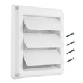 Square PP Louver Air Vent Cover Grille – 4", 5" & 6" Sizes