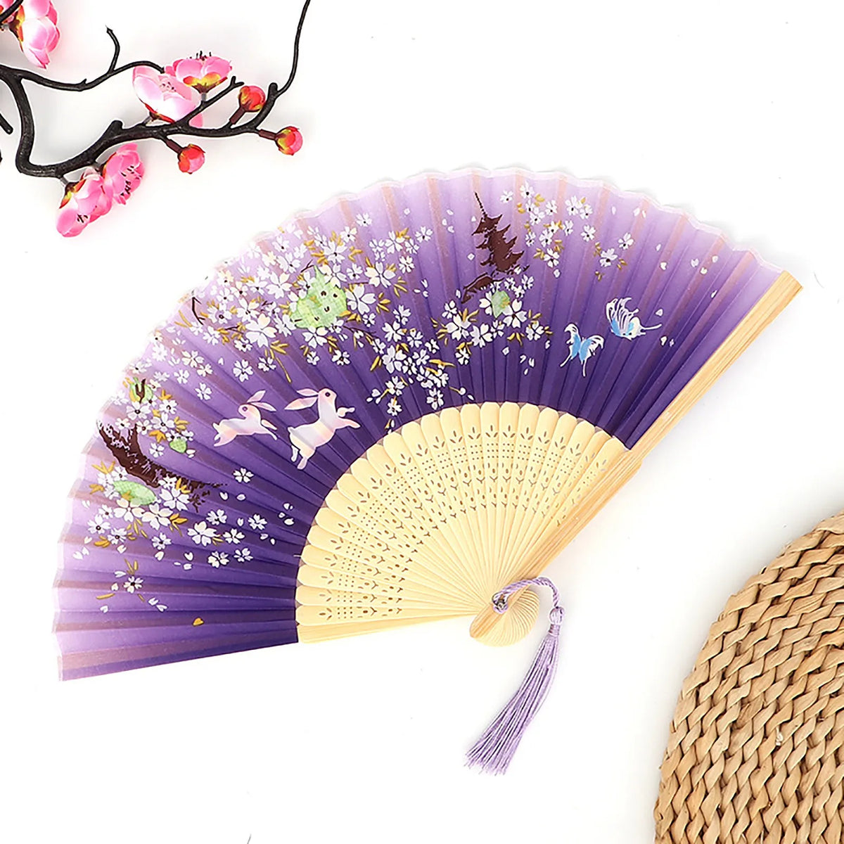 Vintage Folding Hand Fan – Chinese Dance & Home Décor Gift