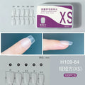 100pcs Full Cover Press On Nail Tips – Clear Ultra-Thin False Nails