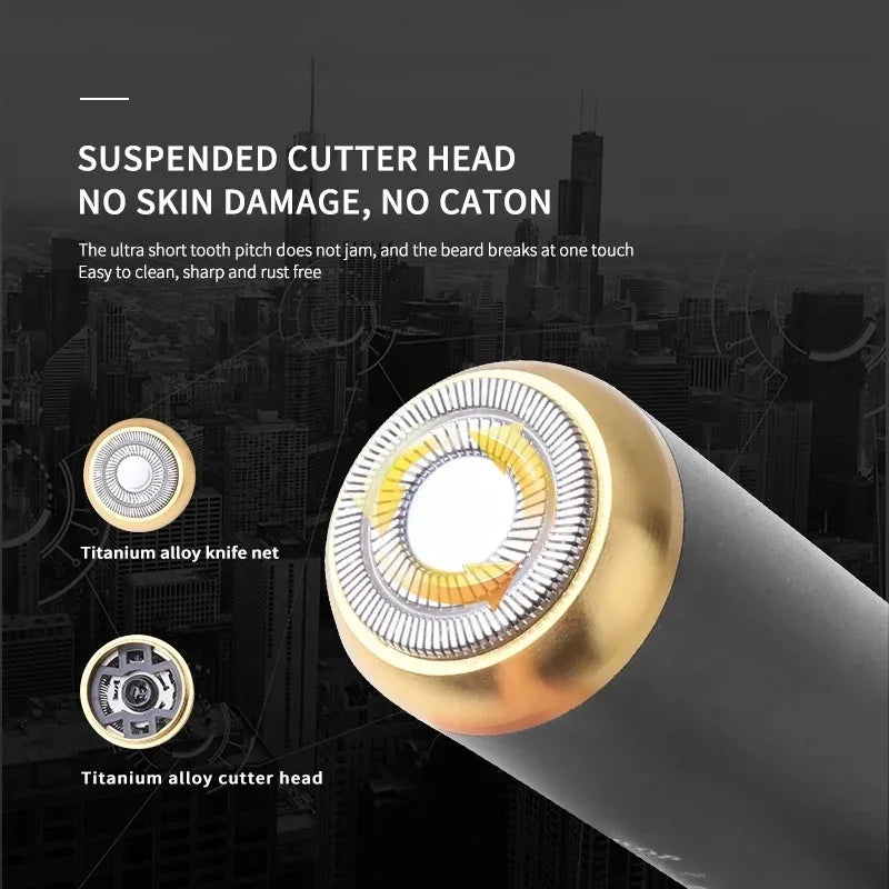 Kemei Mini Electric Shaver USB Rechargeable Wet Dry Travel Razor