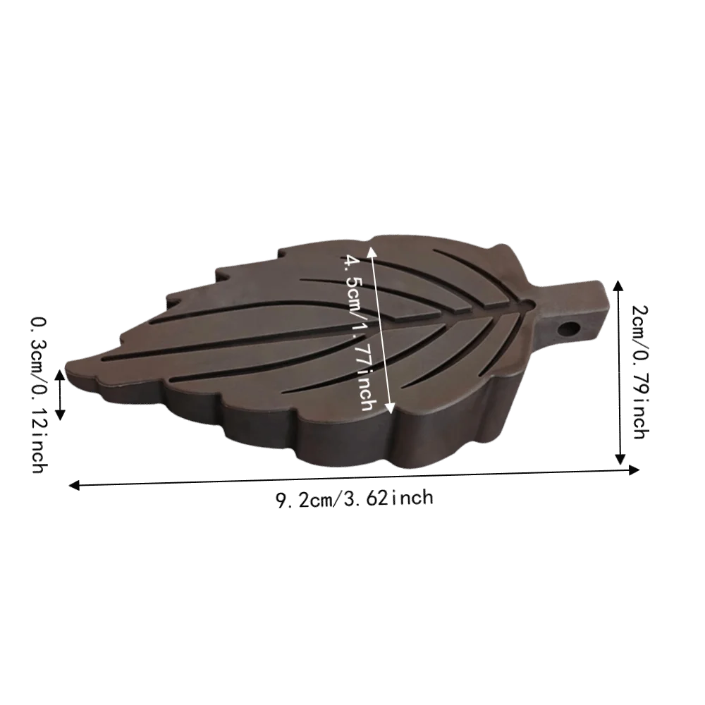 2-Pack Heavy Duty TPR Leaf Shape Door Stoppers – No Tools