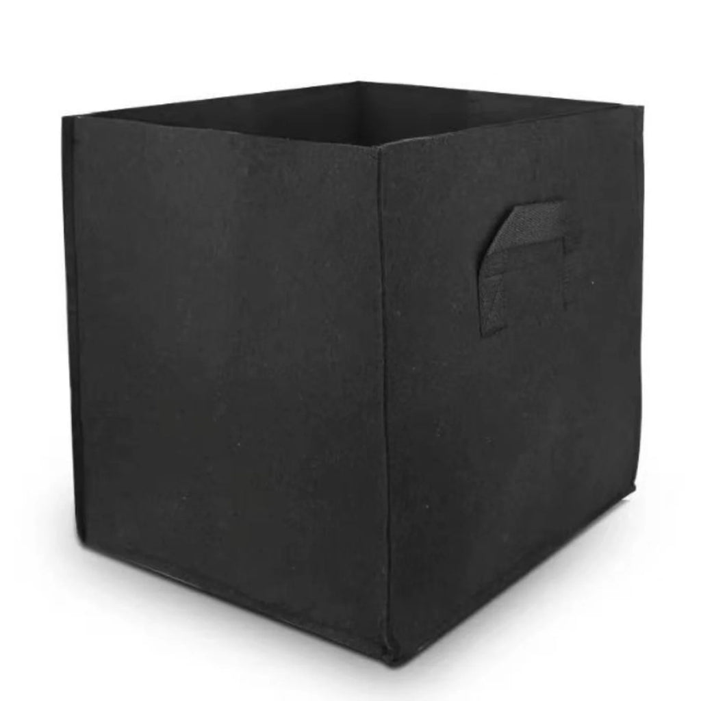 3-Pack Breathable Square Grow Bags with Handles 30x30x30cm