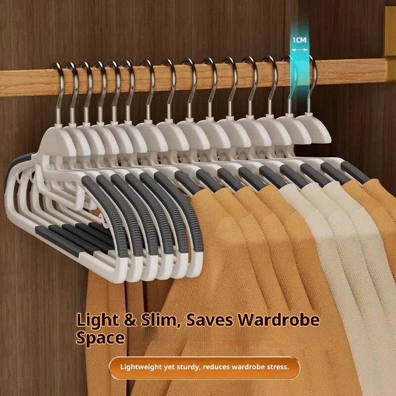 Non-Slip TPE Clothes Hangers – Space-Saving Wardrobe Organizer