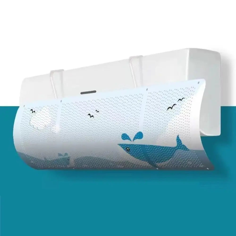 Cartoon AC Wind Deflector – Universal Wall Mount Air Baffle