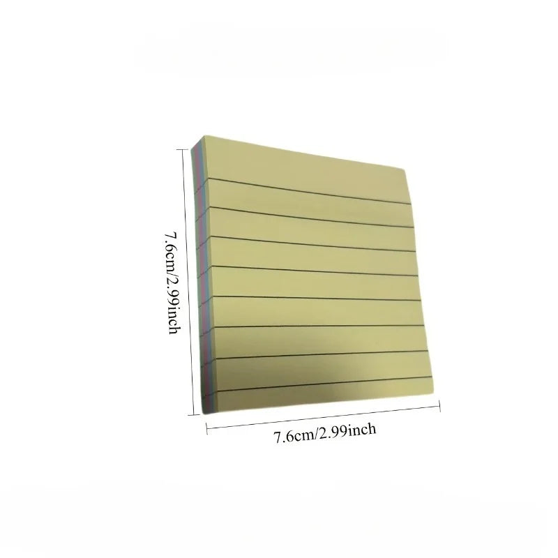 100-Sheet Colored Lined Sticky Notes Memo Pad – Office & School