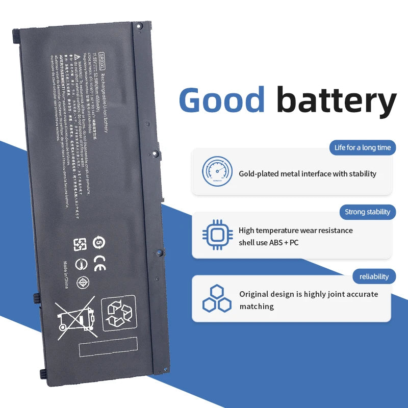 SUOZHAN SR03XL Battery for HP OMEN 15 17 Pavilion Gaming