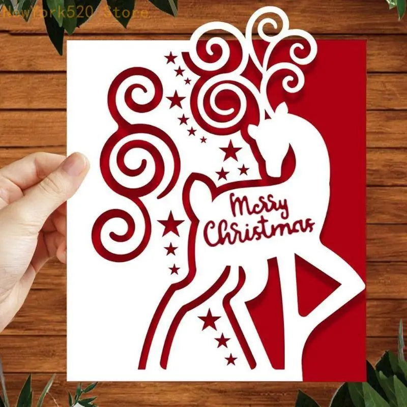 Christmas Elk Metal Cutting Die Stencil – DIY Card & Scrapbook