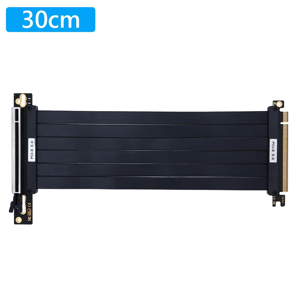 PCIe 3.0 EMI Shielded GPU Riser Extension Cable 20–35cm