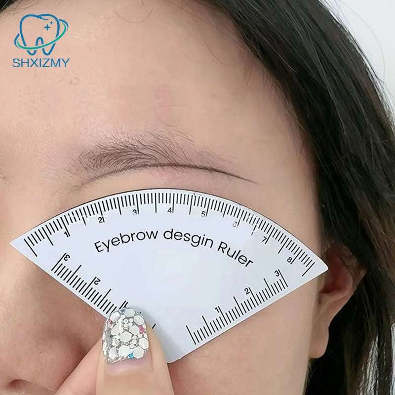 3-Pack Eyebrow Mapping Ruler Microblading Brow Shaping Stencil