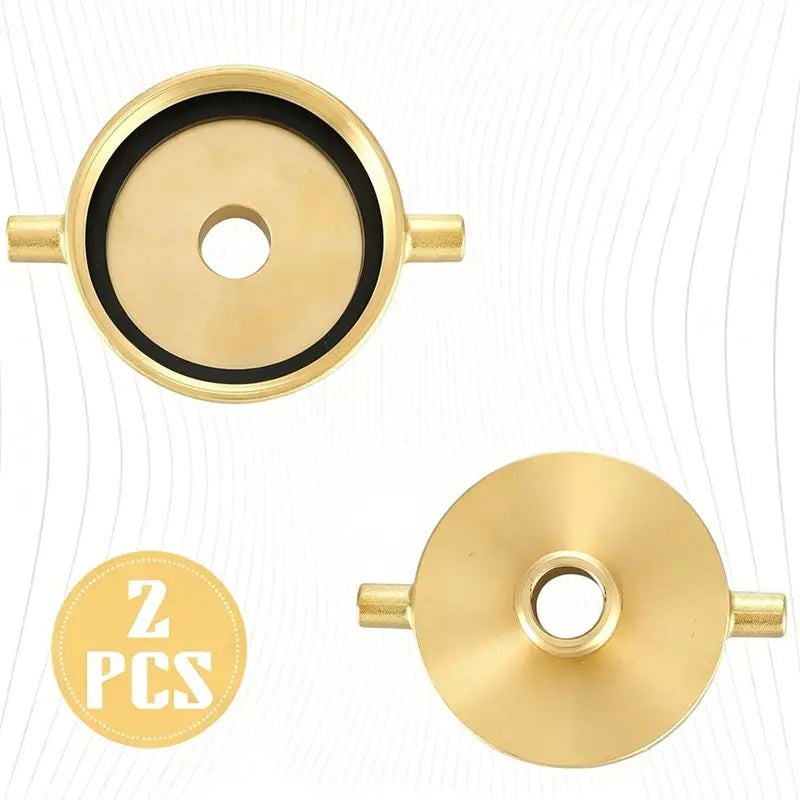 2-Pack 2-1/2" NST to 3/4" GHT Fire Hydrant Hose Adapter