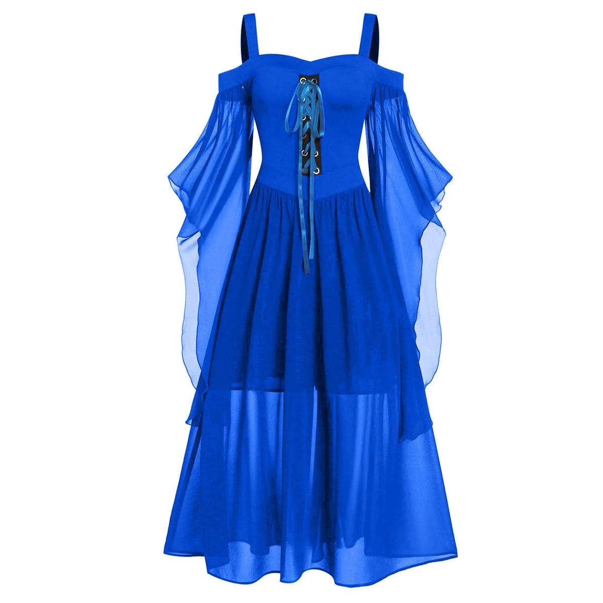 Women's Plus Size Medieval Witch Gothic Halloween Dress