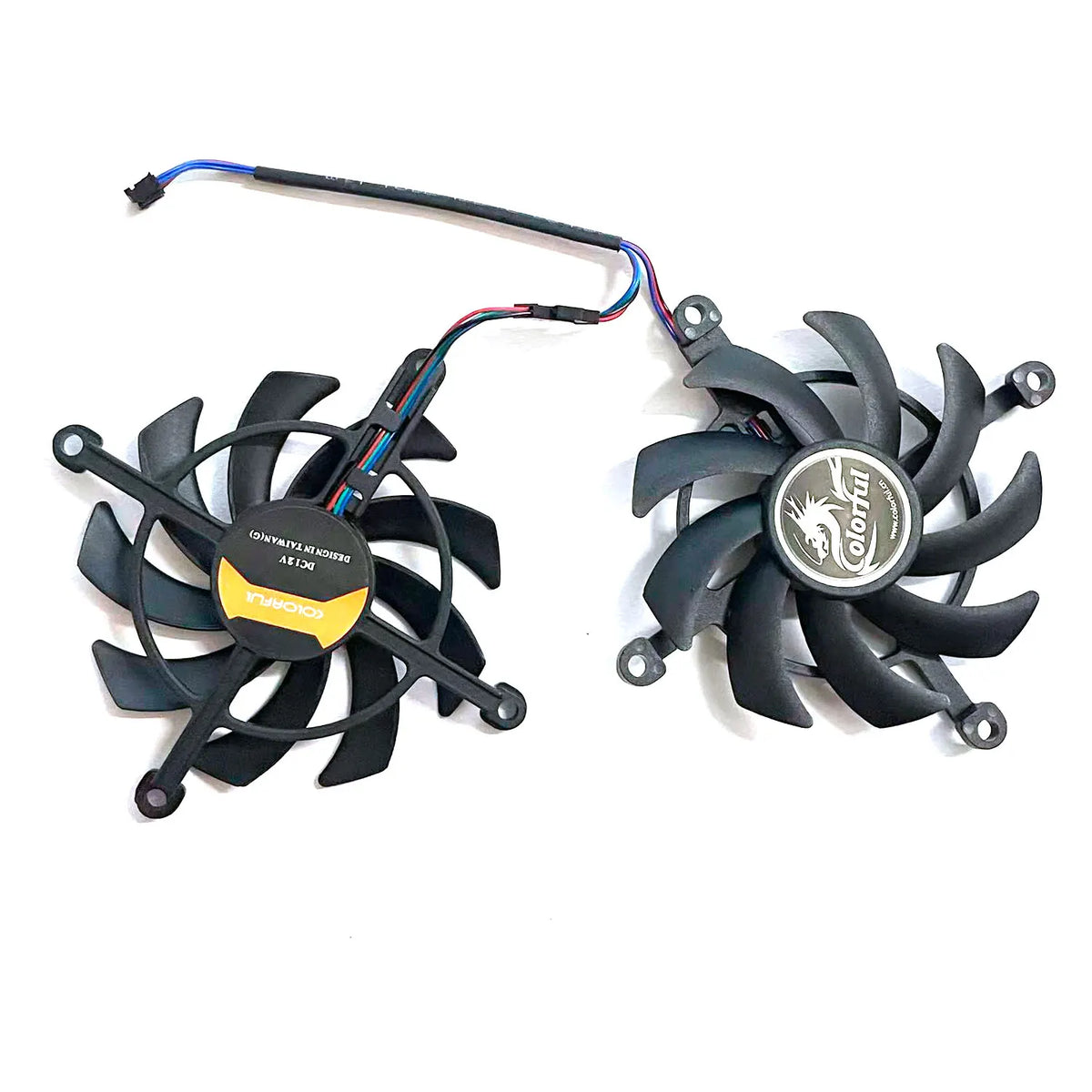 RTX 3060 Dual Replacement GPU Cooling Fan – 9-Inch 4PIN