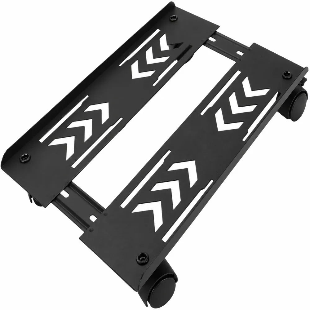 VIBE Mobile Carbon Steel PC Tower Stand with 4 Caster Wheels