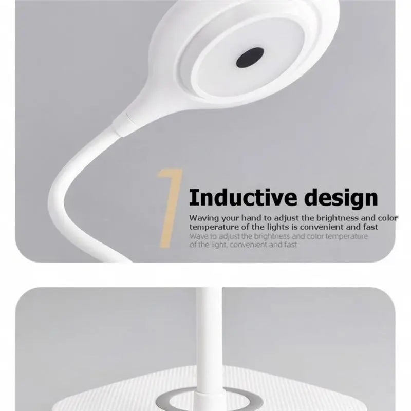 LED Desk Lamp Wireless Charging Flexible Neck 3 Color Modes