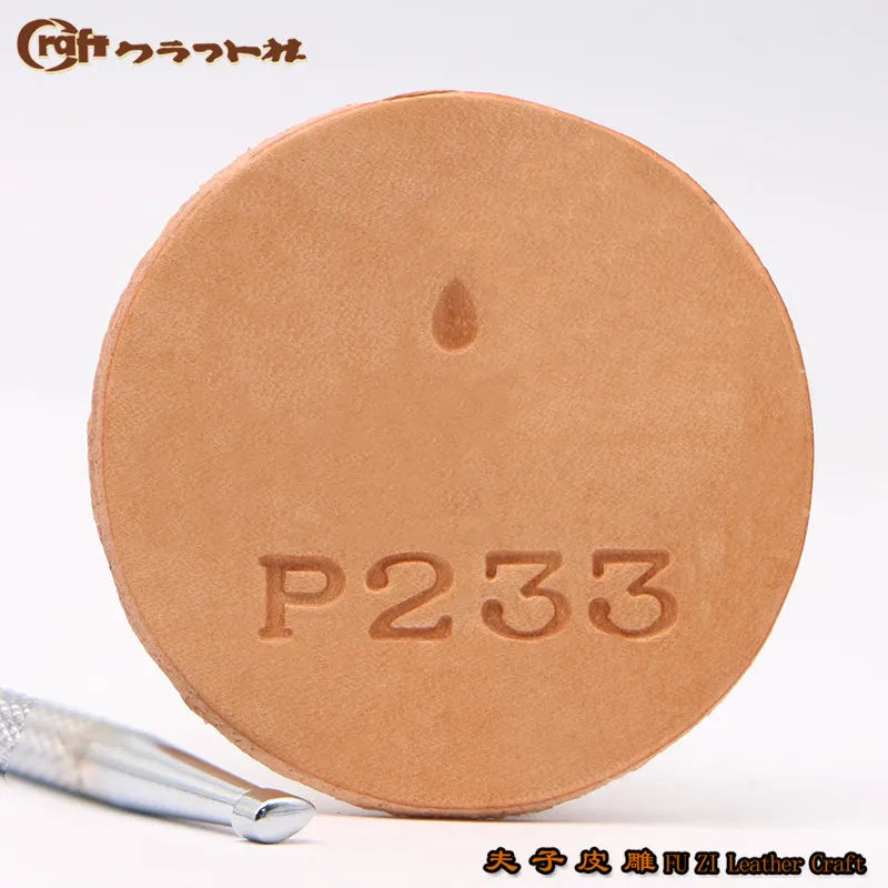 VIBE Japan Craft Leather Engraving Stamp Tools – Water Droplet Set