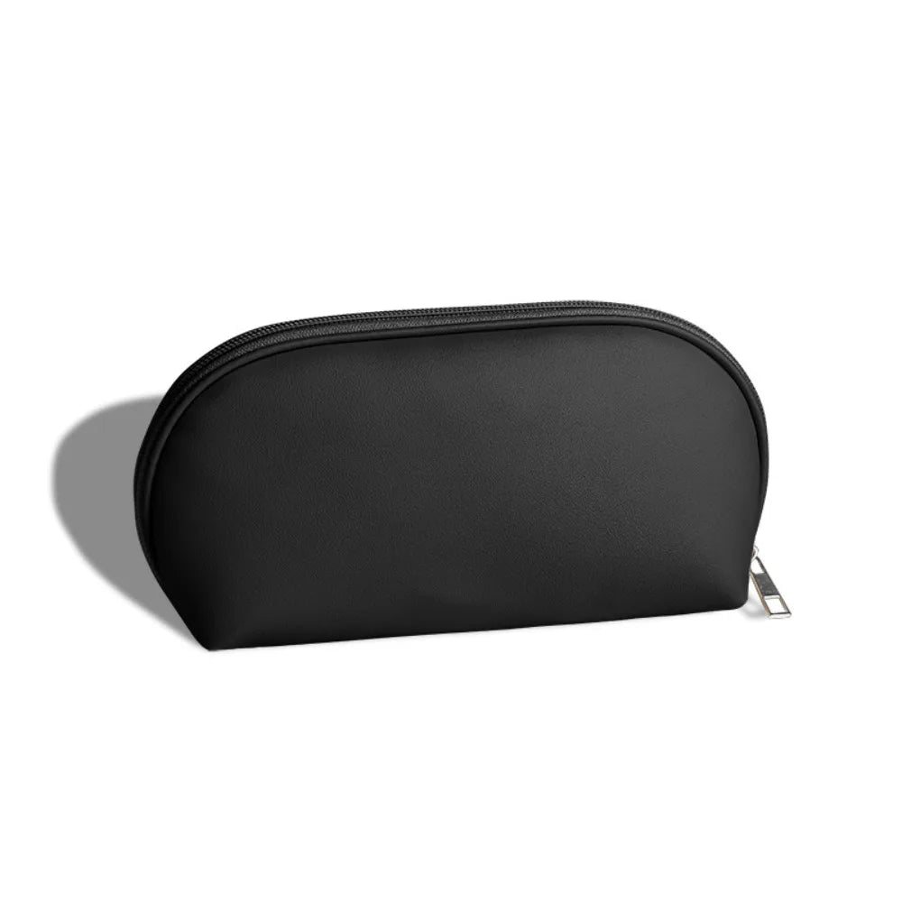 PU Leather Cosmetic Bag Large Capacity Travel Makeup Pouch