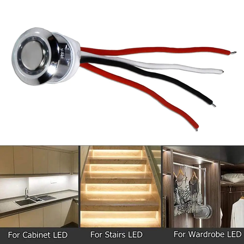 LED Touch Dimmer Switch 3.7V 12V 24V Stepless Brightness Control