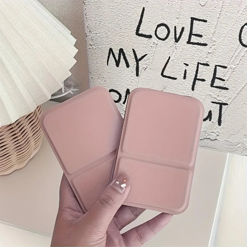 Foldable Mini Makeup Mirror – Portable Desktop Cosmetic Mirror