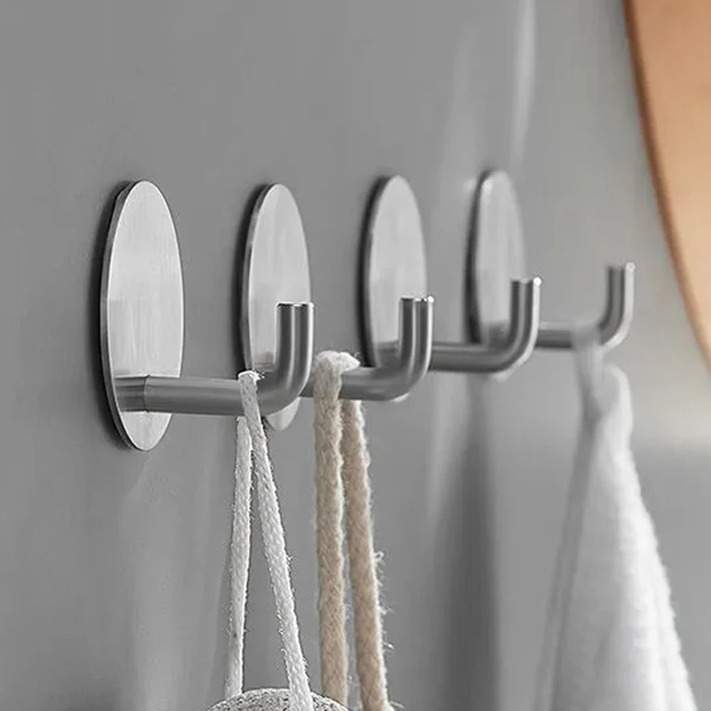 Circle Self-Adhesive Stainless Steel Wall Hook | No-Drill