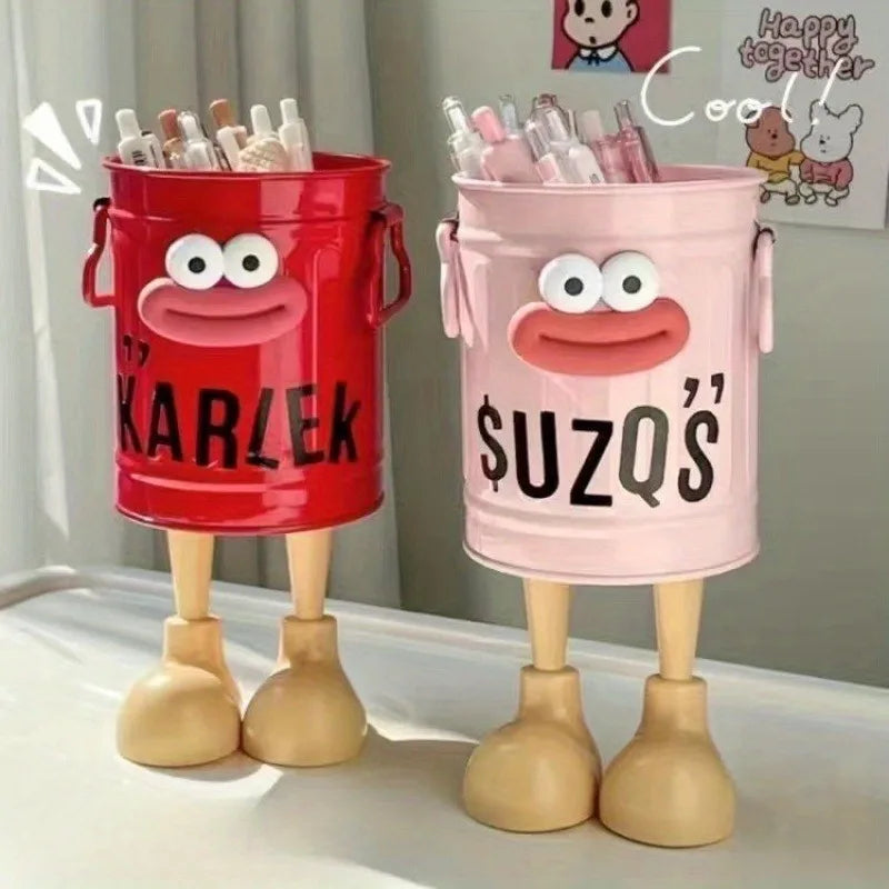 Cartoon Sausage Pen Holder – Cute Desktop Stationery Organizer