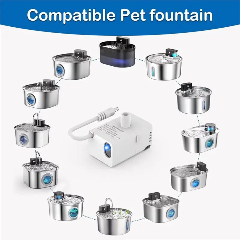 Ultra Quiet Replacement Pump for 2.2L/3.2L Cat Water Fountain