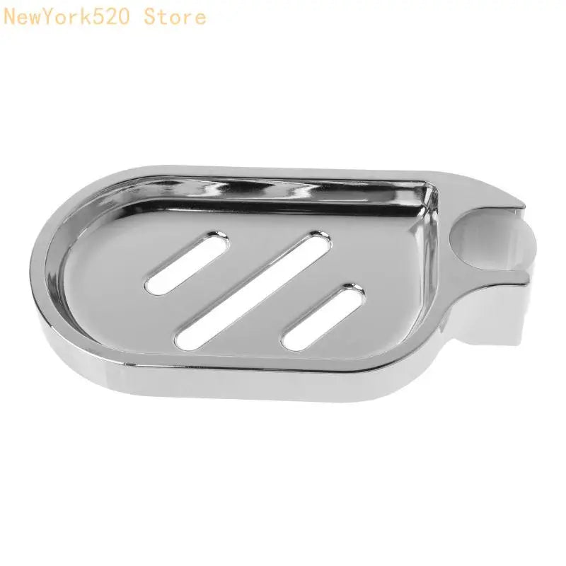 Wall Mounted ABS Slide Bar Soap Dish Holder – Chrome Silver