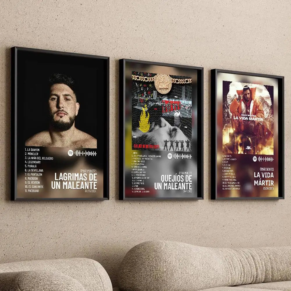 Omar Montes Self-Adhesive Art Poster – Waterproof Wall Sticker
