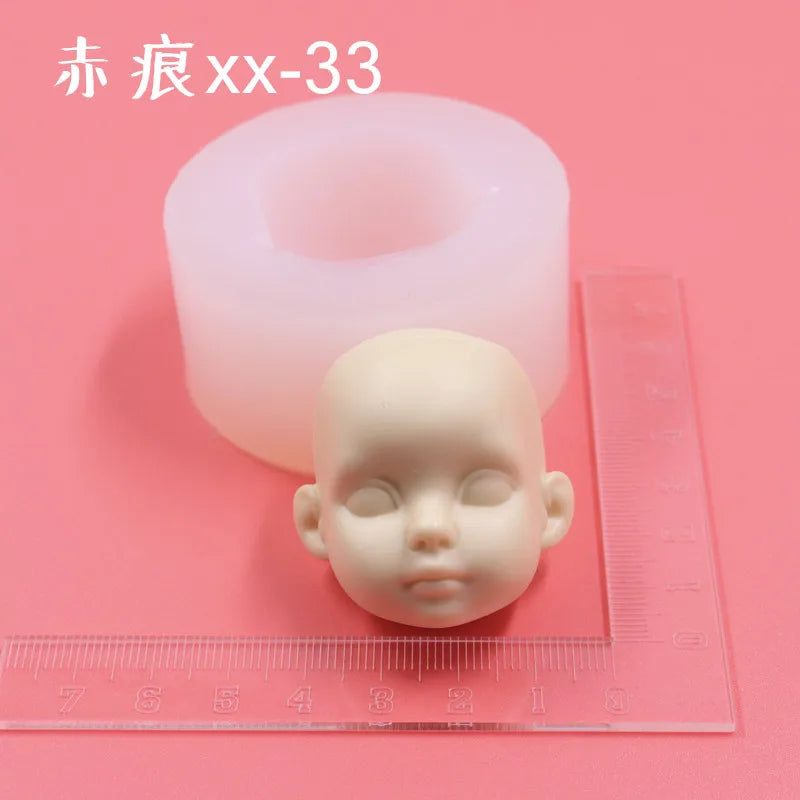 Silicone Clay Face Mold – Fondant & Pottery Sculpting Tool