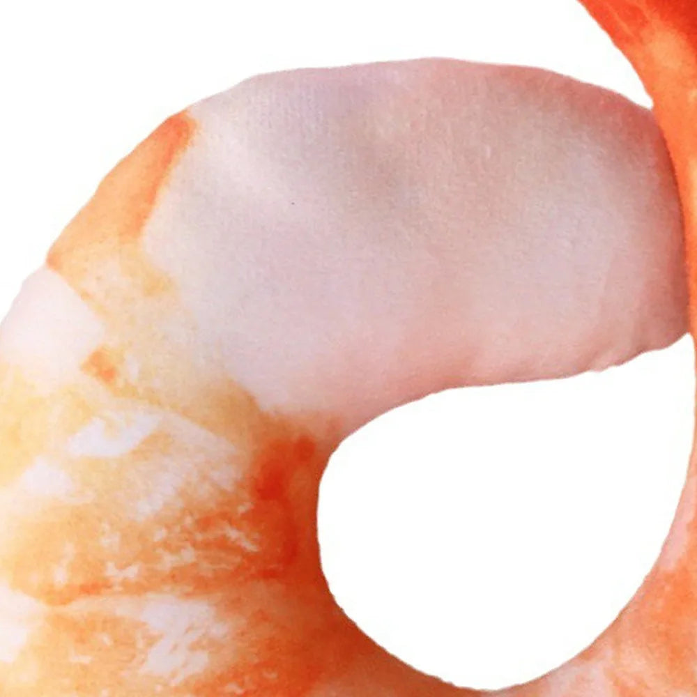 3D Shrimp Squeaky Plush Dog Toy – Soft Chew Toy for Pets