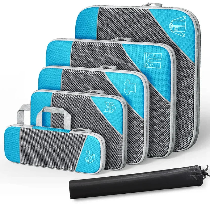 VIBE Compression Packing Cube Set – Travel Luggage Organizers