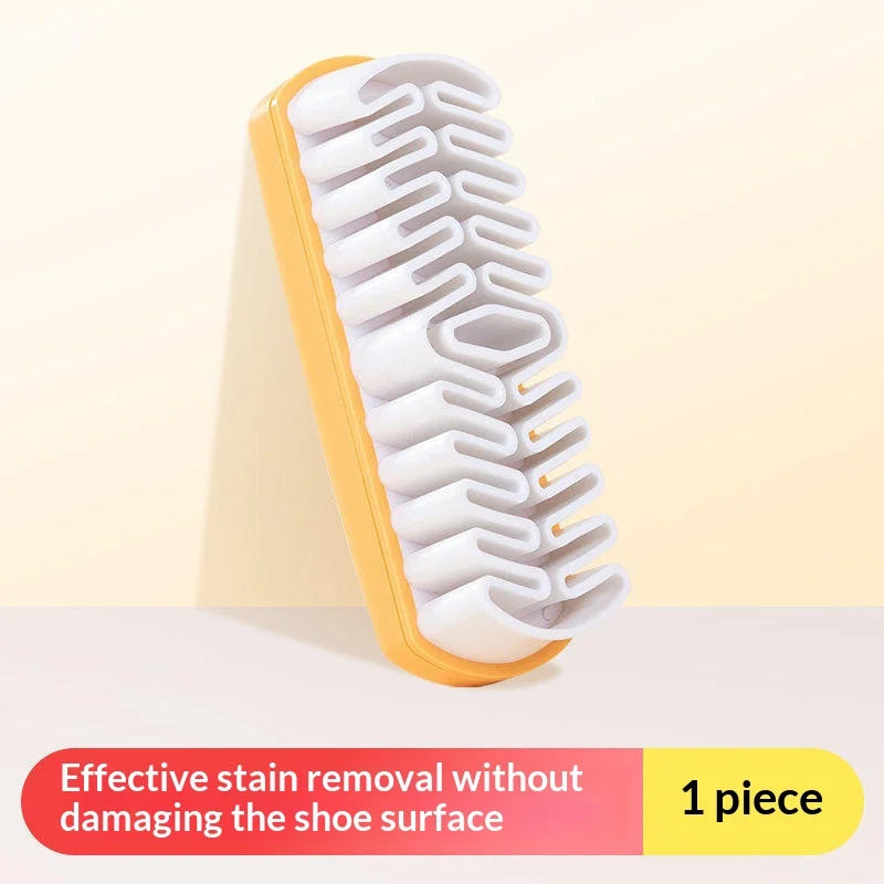 Wood Handle Suede Shoe Brush – Rubber Nubuck Cleaner Tool