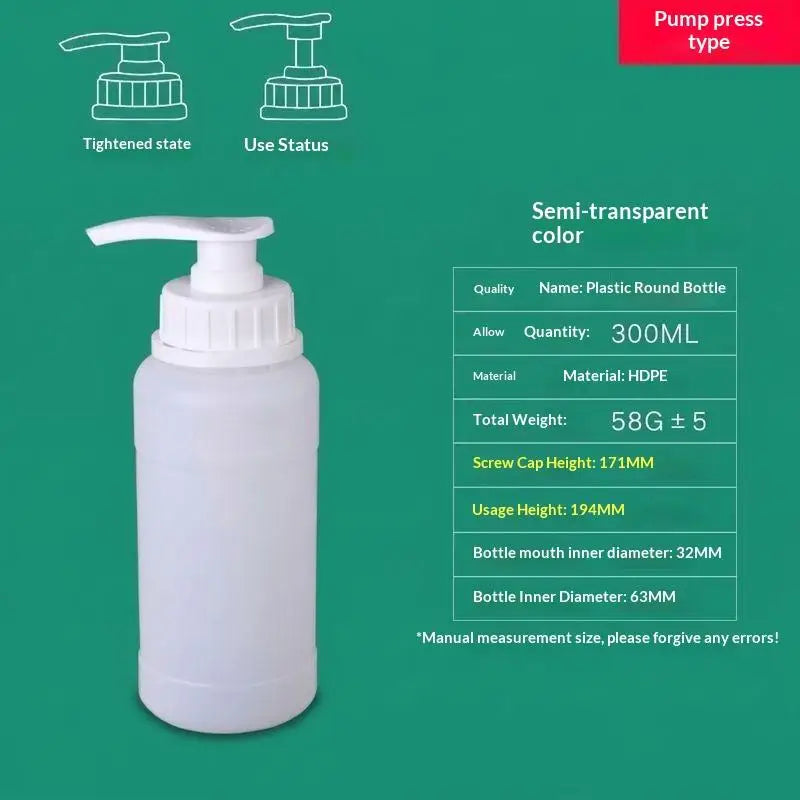 Refillable HDPE Pump Dispenser Bottle 250mL–2L | Lotion & Soap