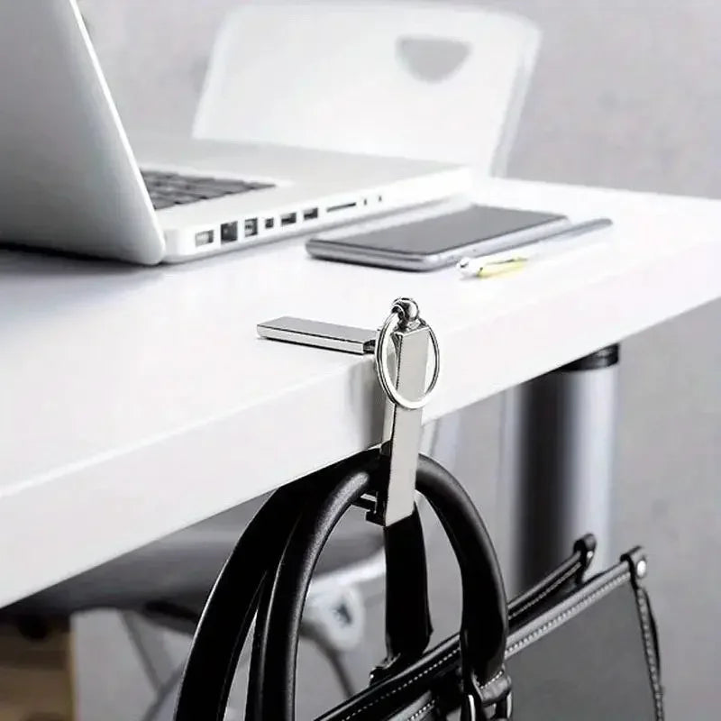 Multi-Function Metal Keychain Phone Holder & Bag Hanger