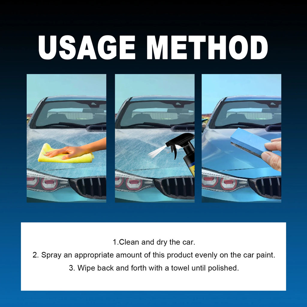 Car Plastic Restoration Coating Spray – Crystal Finish 120ml