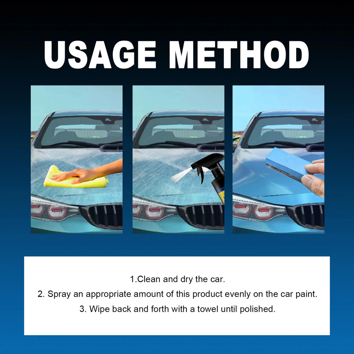 Car Plastic Restoration Coating Spray – Crystal Finish 120ml