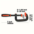 7-Inch Heavy-Duty Woodworking Clamp – Non-Slip Ergonomic Grip