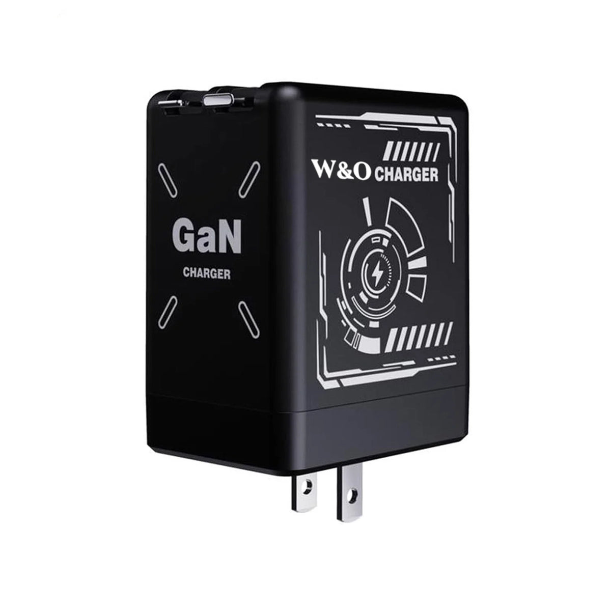 GaN 2-in-1 USB-C Fast Charger with Retractable Cable