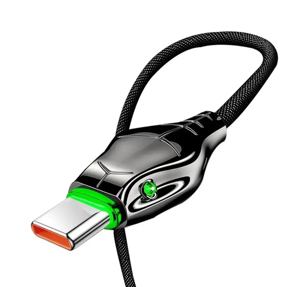66W Type-C 5A Fast Charging LED Cable – iPhone & Android