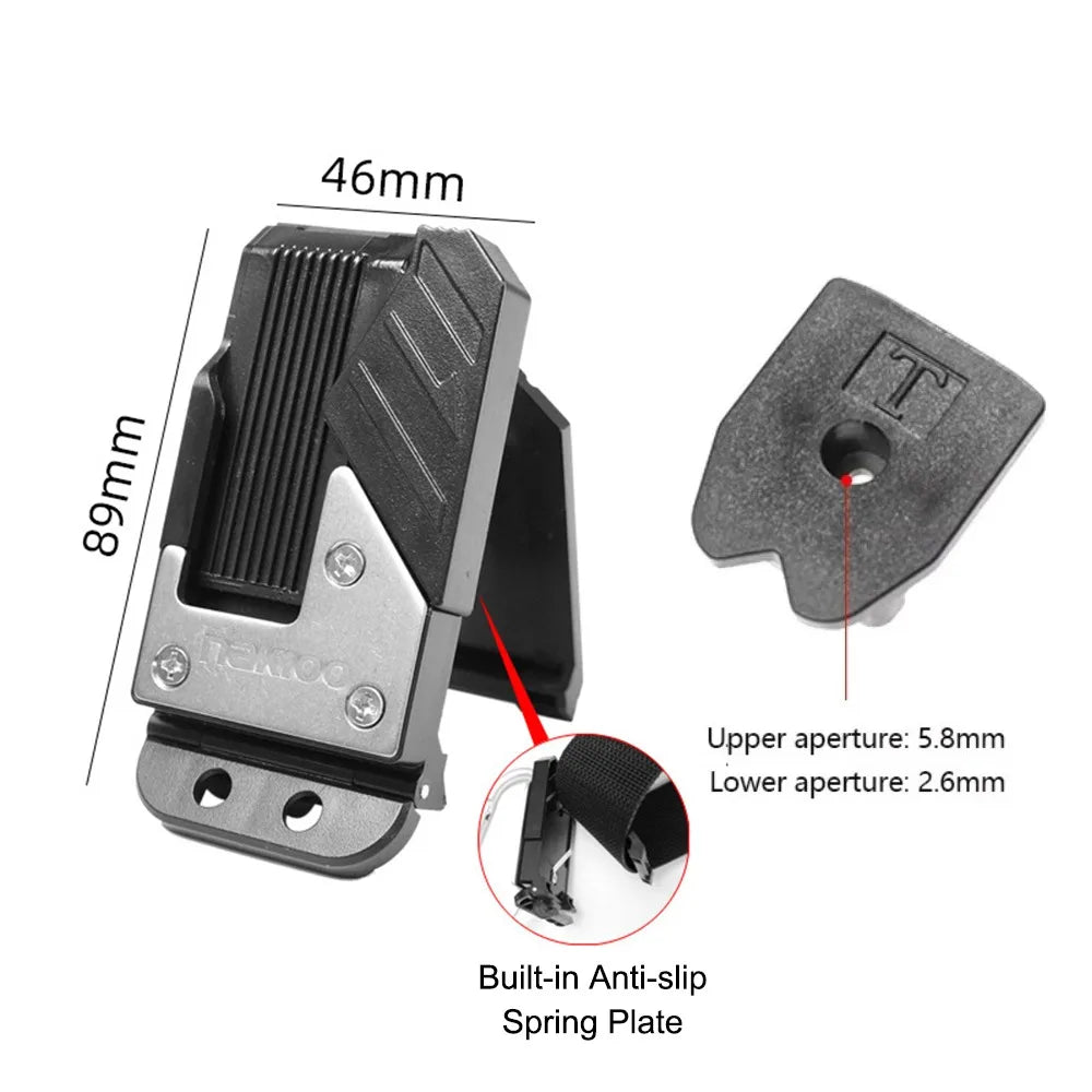 Universal Quick Release Belt Buckle – Tape Measure Holder