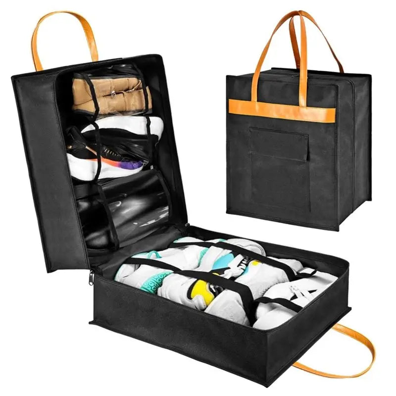 Portable Travel Shoe Bag with Handle & Pockets | VIBE
