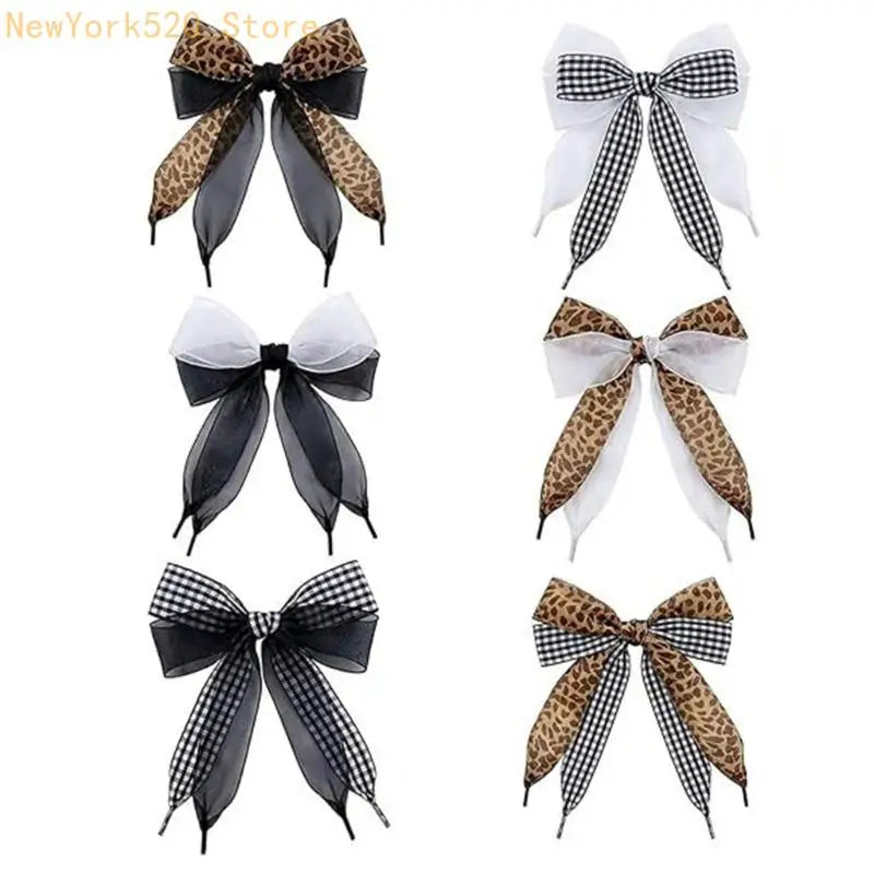 8-Pack Decorative Ribbon Shoelaces – Wide Polyester Laces