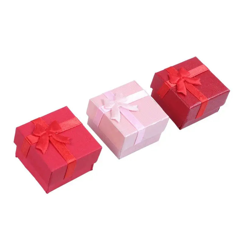192-Piece Square Ring Jewelry Gift Box Set – Assorted Colors