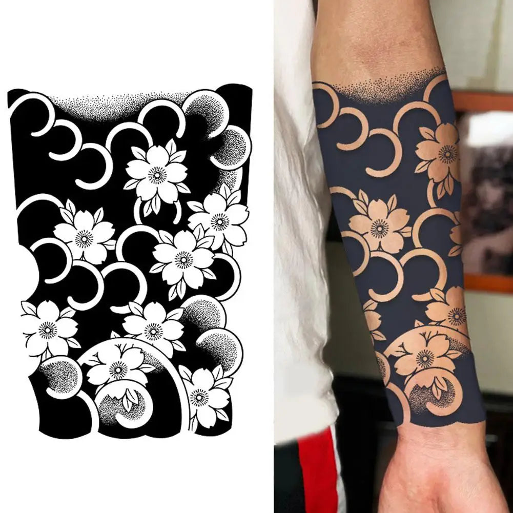 Fruit Herb Temporary Tattoo Sticker – Arm, Shoulder & Chest