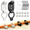 Self-Adhesive Cable Management Clips – 10-Set Reusable Cord Organizer